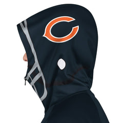 Chicago Bears Pro Player Helmet Full-Zip Hooded Track Jacket | NFL New