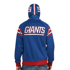 New York Giants Pro Player Helmet Full-Zip Hooded Track Jacket | NFL Outlet