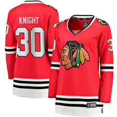 Spencer Knight Chicago Blackhawks Fanatics Women's Home Breakaway Player Jersey - NHL Jerseys
