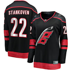 Logan Stankoven Carolina Hurricanes Fanatics Women's Home Breakaway Player Jersey - NHL Jerseys