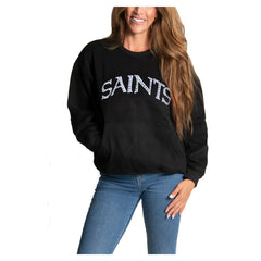 New Orleans Saints Cuce Women's Chenille Jeweled Sweatshirt | NFL Near me