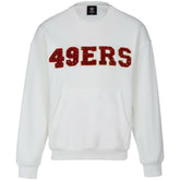 San Francisco 49ers Cuce Women's Chenille Jeweled Sweatshirt | NFL Online