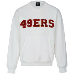 San Francisco 49ers Cuce Women's Chenille Jeweled Sweatshirt | NFL Online
