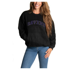 Baltimore Ravens Cuce Women's Chenille Jeweled Sweatshirt | NFL Near me