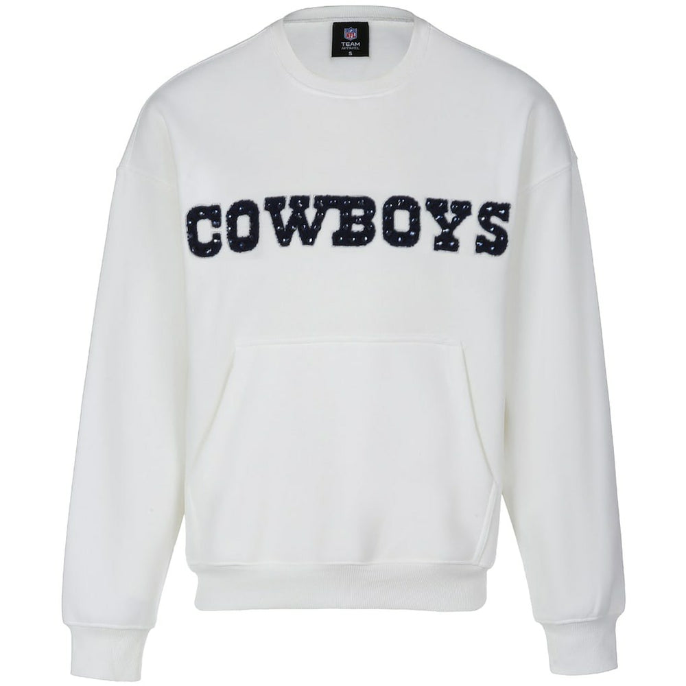 Dallas Cowboys Cuce Women's Chenille Jeweled Sweatshirt | NFL Online