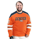 Denver Broncos G-III Sports by Carl Banks Adaptive Lord Stanley Crewneck Sweatshirt | NFL Sale
