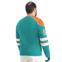 Miami Dolphins G-III Sports by Carl Banks Adaptive Lord Stanley Crewneck Sweatshirt | NFL Outlet