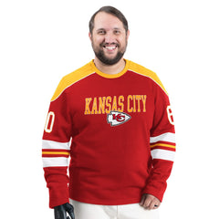 Kansas City Chiefs G-III Sports by Carl Banks Adaptive Lord Stanley Crewneck Sweatshirt | NFL Outlet