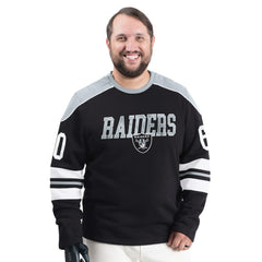 Las Vegas Raiders G-III Sports by Carl Banks Adaptive Lord Stanley Crewneck Sweatshirt | NFL Outlet
