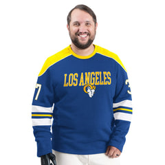 Los Angeles Rams G-III Sports by Carl Banks Adaptive Lord Stanley Crewneck Sweatshirt | NFL On sale