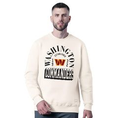 Washington Commanders MSX by Michael Strahan Whiteout Tri-Blend Sweatshirt | NFL Hot