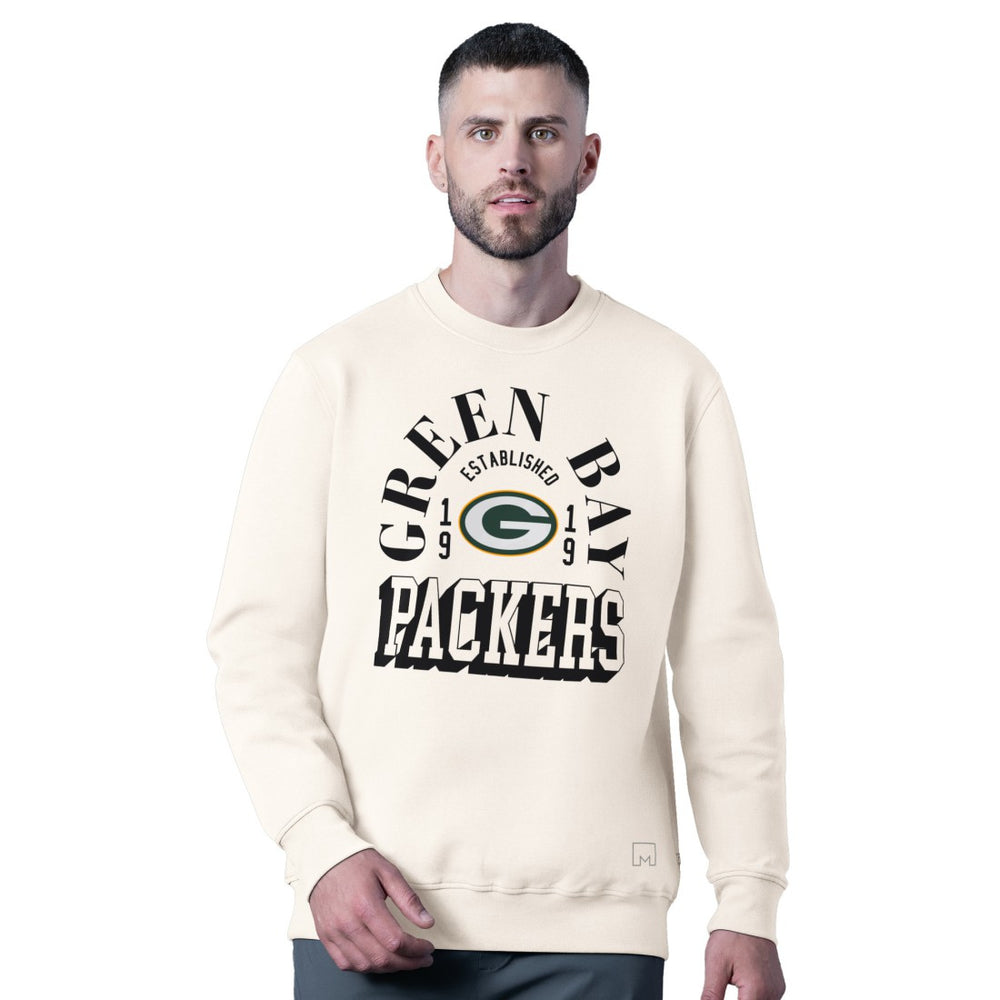 Green Bay Packers MSX by Michael Strahan Whiteout Tri-Blend Sweatshirt | NFL New