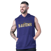 Baltimore Ravens MSX by Michael Strahan Tri-Blend Rebound Sleeveless Hoodie | NFL Discount