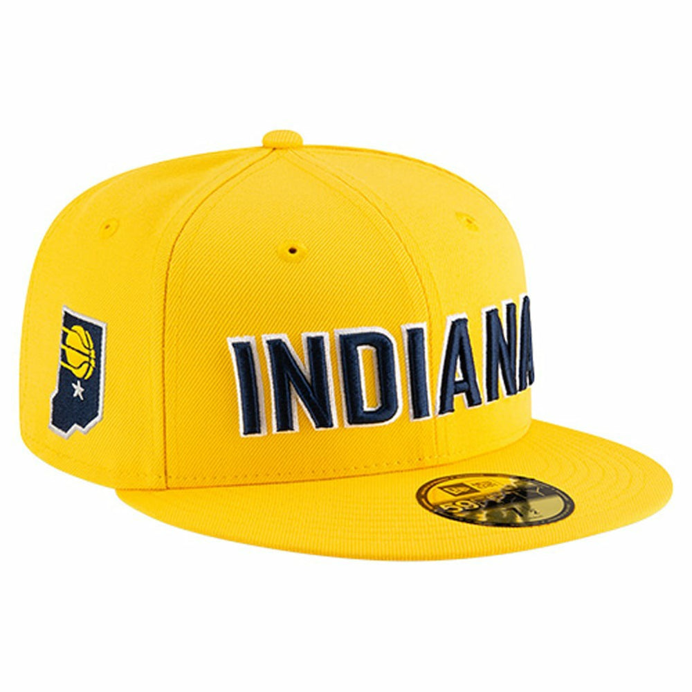 Gold Indiana Pacers Statement Edition Jersey Hook 59Fifty Fitted Hat | NBA