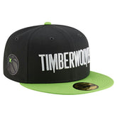 Charcoal Minnesota Timberwolves Statement Edition Jersey Hook 59Fifty Fitted Hat | NBA