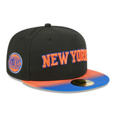 Black/Blue New York Knicks Jersey Hook Statement Edition 59FIFTY Fitted Hat | NBA