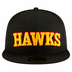 Black Atlanta Hawks Statement Edition Jersey Hook 59Fifty Fitted Hat | NBA