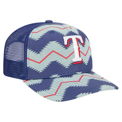 Texas Rangers New Era Aztec Denim 9SEVENTY Adjustable Hat - MLB Hats