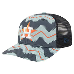 Houston Astros New Era Aztec Denim 9SEVENTY Adjustable Hat - MLB Hats
