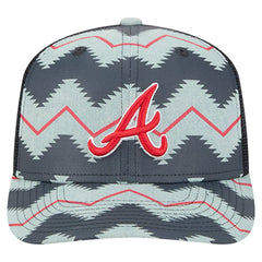 Atlanta Braves New Era Aztec Denim 9SEVENTY Adjustable Hat - MLB Hats
