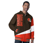 Cleveland Browns G-III Sports by Carl Banks Dual Threat Reversable Full-Zip Hooded Jacket | NFL Online