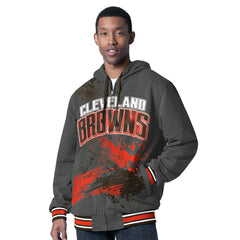 Cleveland Browns G-III Sports by Carl Banks Dual Threat Reversable Full-Zip Hooded Jacket | NFL Online