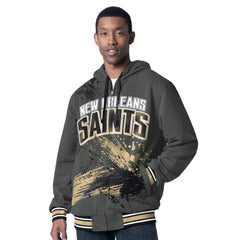 New Orleans Saints G-III Sports by Carl Banks Dual Threat Reversable Full-Zip Hooded Jacket | NFL Sale