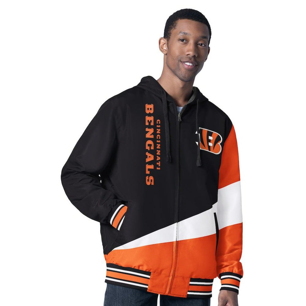 Cincinnati Bengals G-III Sports by Carl Banks Dual Threat Reversable Full-Zip Hooded Jacket | NFL Online