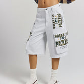 Green Bay Packers Off Season x NFL Women's Fleece Cargo Shorts | NFL Online