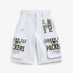 Green Bay Packers Off Season x NFL Women's Fleece Cargo Shorts | NFL Online