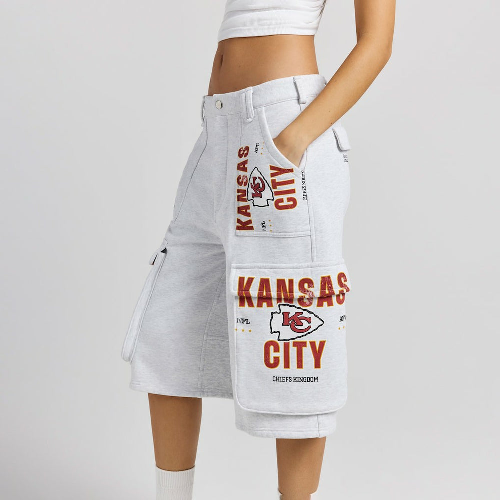 Kansas City Chiefs Off Season x NFL Women's Fleece Cargo Shorts | NFL Near me