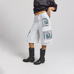 Philadelphia Eagles Off Season x NFL Women's Fleece Cargo Shorts | NFL New