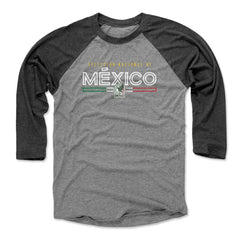Mexico National Team 500 Level Inline 3/4-Sleeve Tri-Blend Baseball T-Shirt