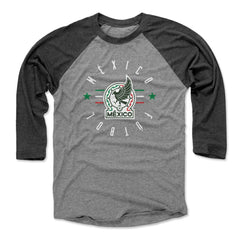 Mexico National Team 500 Level Unisex Futbol Raglan 3/4-Sleeve Baseball T-Shirt