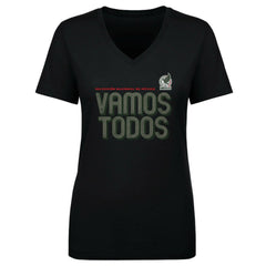 Mexico National Team 500 Level Women's Vamos Todos Inline Bold V-Neck T-Shirt
