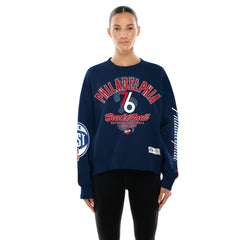 Navy Philadelphia 76ers Women's 2025/26 City Edition Sweatshirt | NBA