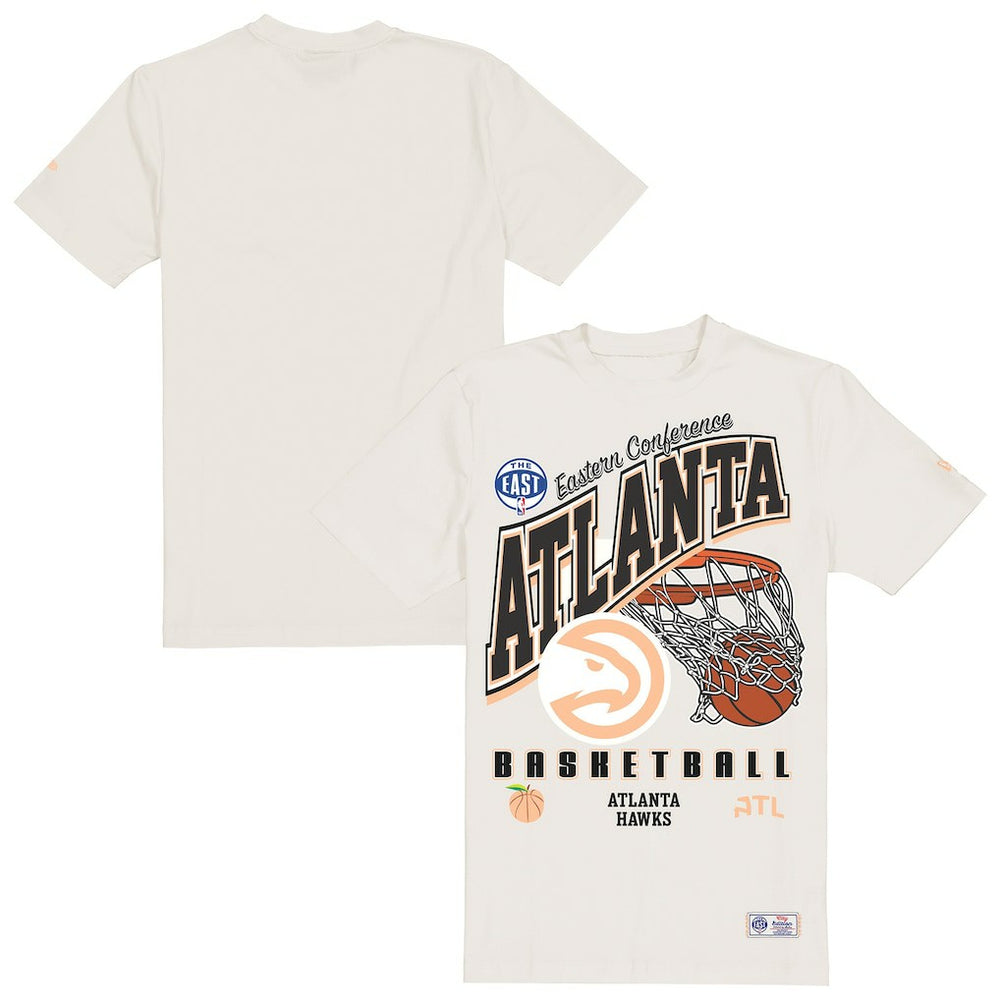 Cream Atlanta Hawks Oversized City Edition Remix Vintage T-Shirt | NBA