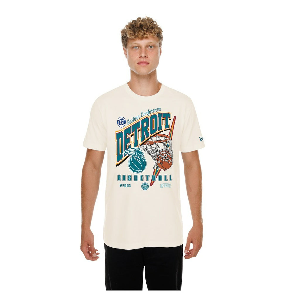 Cream Detroit Pistons Oversized City Edition Remix Vintage T-Shirt sale | NBA