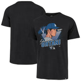 Shohei Ohtani Los Angeles Dodgers '47 Player Caricature Franklin T-Shirt - MLB T-shirts