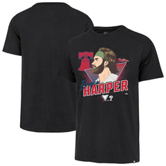 Bryce Harper Philadelphia Phillies '47 Player Caricature Franklin T-Shirt - MLB T-shirts