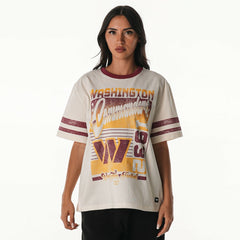 Washington Commanders The Wild Collective Women's Vintage Drop Shoulder Oversized Boyfriend T-Shirt | NFL Online
