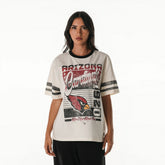 Arizona Cardinals The Wild Collective Women's Vintage Drop Shoulder Oversized Boyfriend T-Shirt | NFL Outlet
