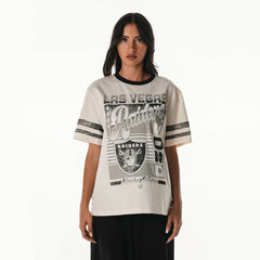 Las Vegas Raiders The Wild Collective Women's Vintage Drop Shoulder Oversized Boyfriend T-Shirt | NFL Online