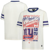 New York Giants The Wild Collective Women's Vintage Drop Shoulder Oversized Boyfriend T-Shirt | NFL New