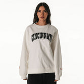 Cincinnati Bengals The Wild Collective Women's Rock Crystal Oversized Crewneck Sweatshirt | NFL Outlet