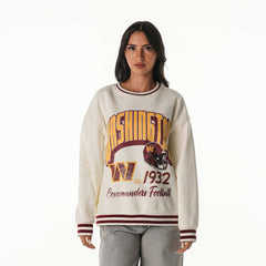 Washington Commanders The Wild Collective Women's Oversized Vintage French Terry Sweatshirt | NFL Near me