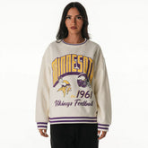 Minnesota Vikings The Wild Collective Women's Oversized Vintage French Terry Sweatshirt | NFL Online