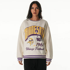 Minnesota Vikings The Wild Collective Women's Oversized Vintage French Terry Sweatshirt | NFL Online