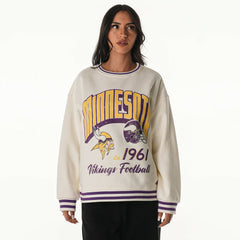 Minnesota Vikings The Wild Collective Women's Oversized Vintage French Terry Sweatshirt | NFL Online