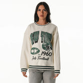 New York Jets The Wild Collective Women's Oversized Vintage French Terry Sweatshirt | NFL US